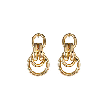 1 Pair Classic Style Solid Color Irregular Plating Alloy Gold Plated Drop Earrings