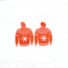 1 Pair Classical Cute Funny Santa Claus Snowflake Elk Arylic Drop Earrings