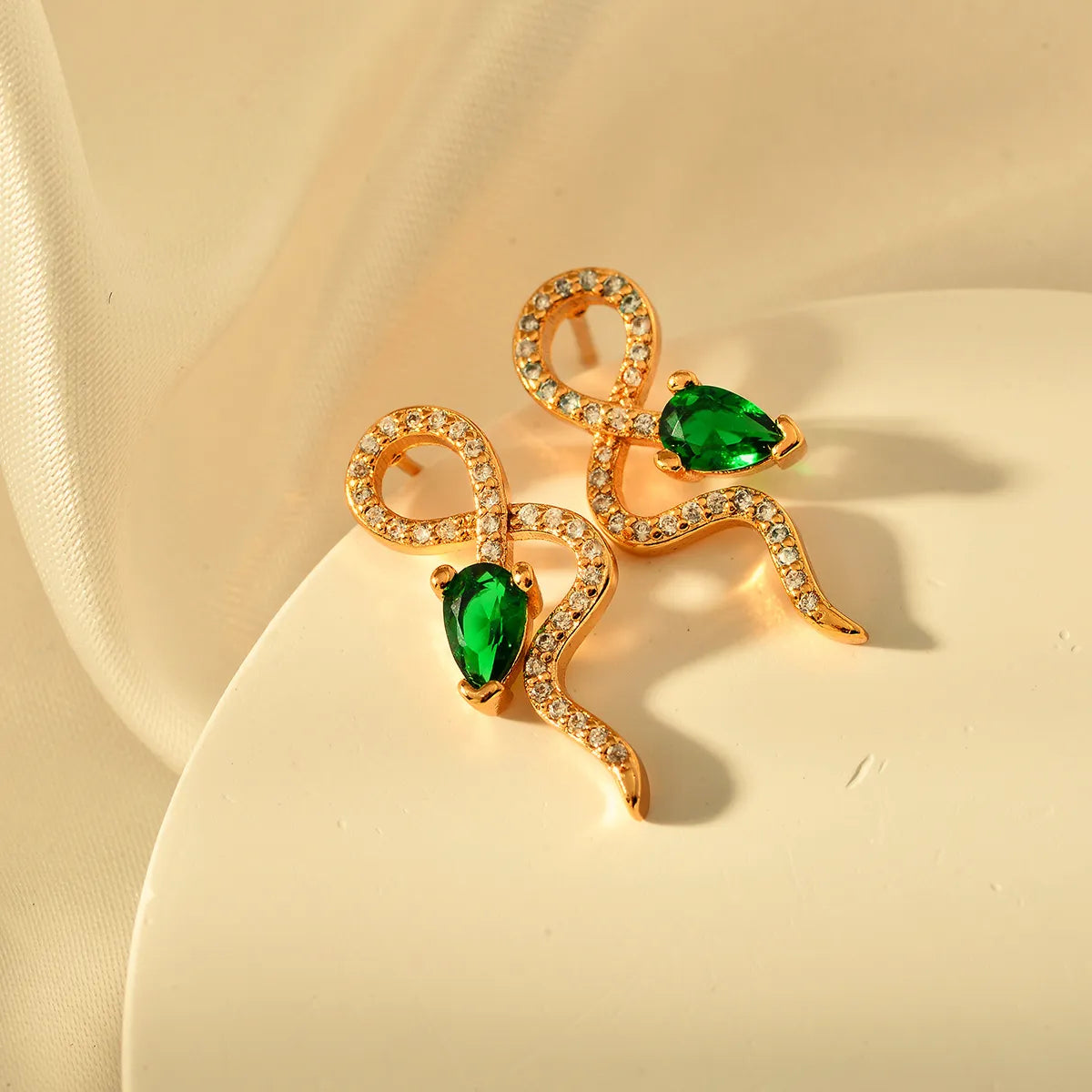 1 Pair Classical Snake Alloy Ear Studs