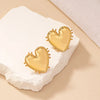 1 Pair Commute Heart Shape Plating Alloy Gold Plated Ear Studs