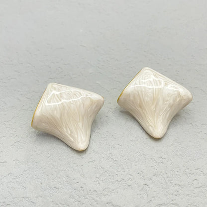 1 Pair Commute Irregular Enamel Alloy Ear Studs