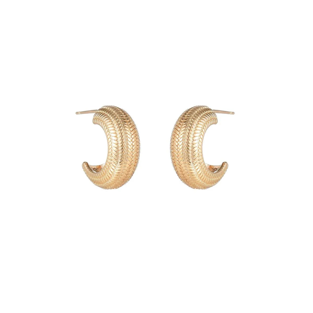 1 Pair Commute Solid Color Plating Copper 18k Gold Plated Ear Studs