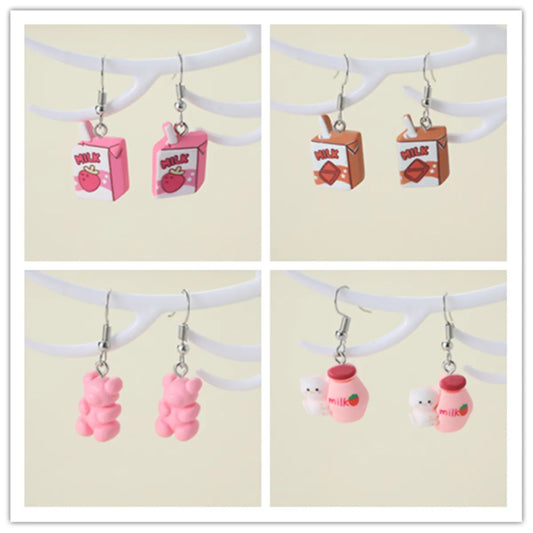 1 Pair Cute Animal Alloy Drop Earrings