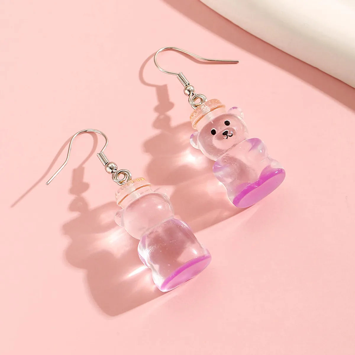 1 Pair Cute Bear Arylic Ear Hook