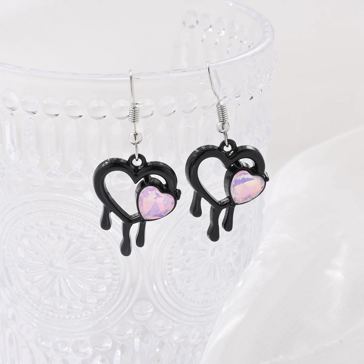 1 Pair Cute Bridal Animal Letter Asymmetrical Alloy Alloy Drop Earrings