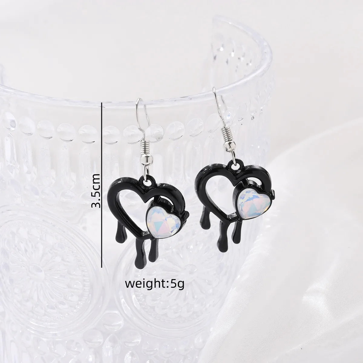 1 Pair Cute Bridal Animal Letter Asymmetrical Alloy Alloy Drop Earrings