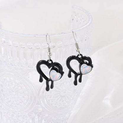 1 Pair Cute Bridal Animal Letter Asymmetrical Alloy Alloy Drop Earrings