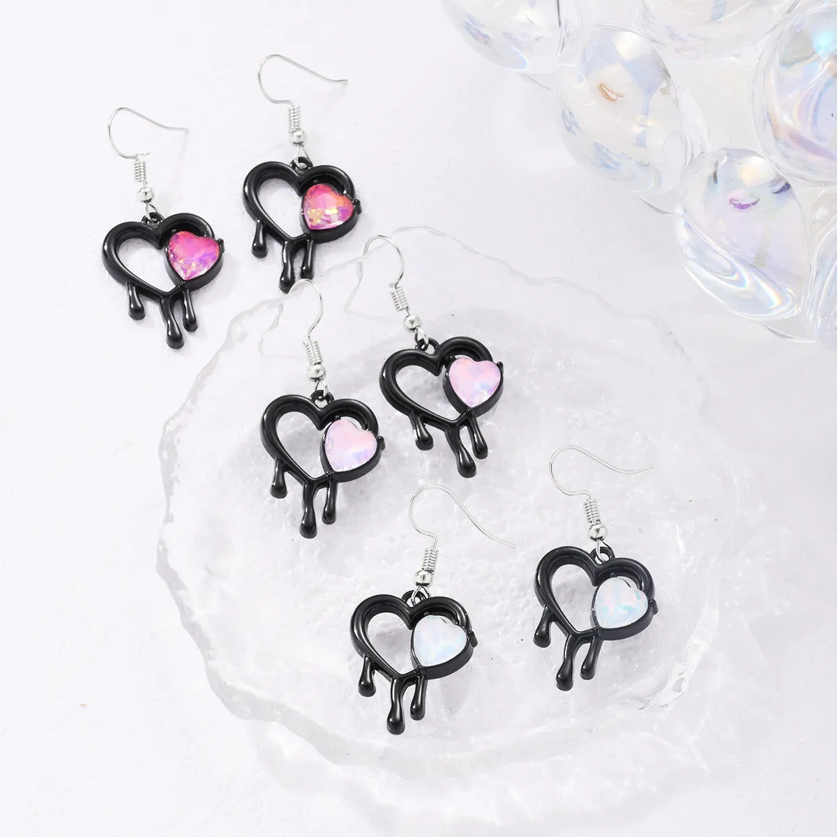 1 Pair Cute Bridal Animal Letter Asymmetrical Alloy Alloy Drop Earrings