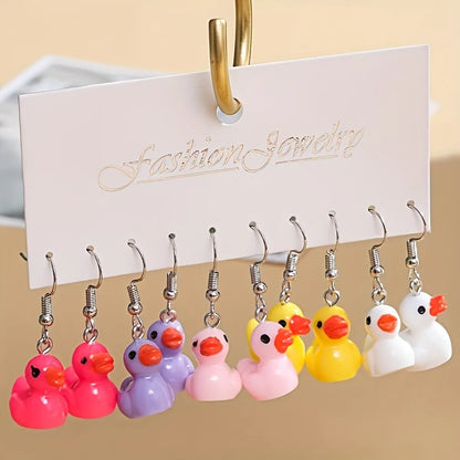 1 Pair Cute Cartoon Resin Drop Earrings