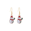 1 Pair Cute Christmas Hat Santa Claus Christmas Socks Plating Alloy Ear Hook