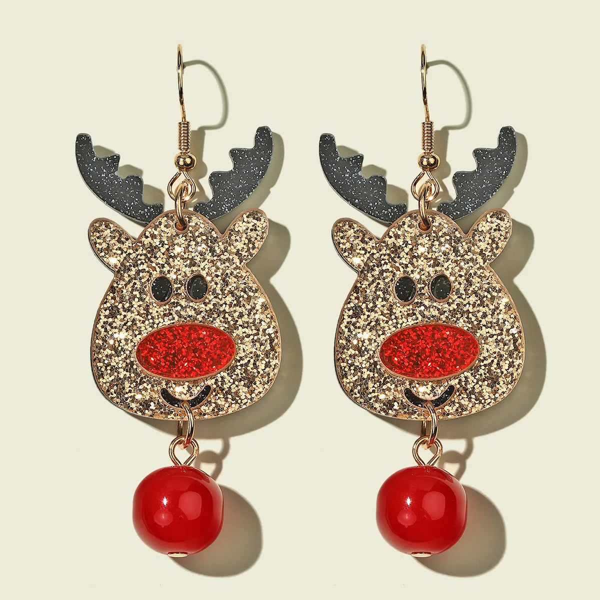 1 Pair Cute Christmas Tree Elk Arylic Drop Earrings