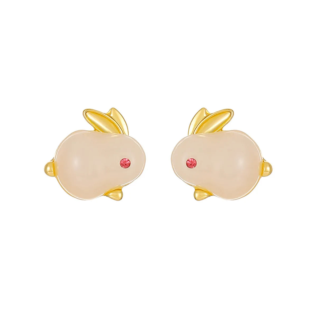 1 Pair Cute Classic Style Rabbit Resin Drop Earrings