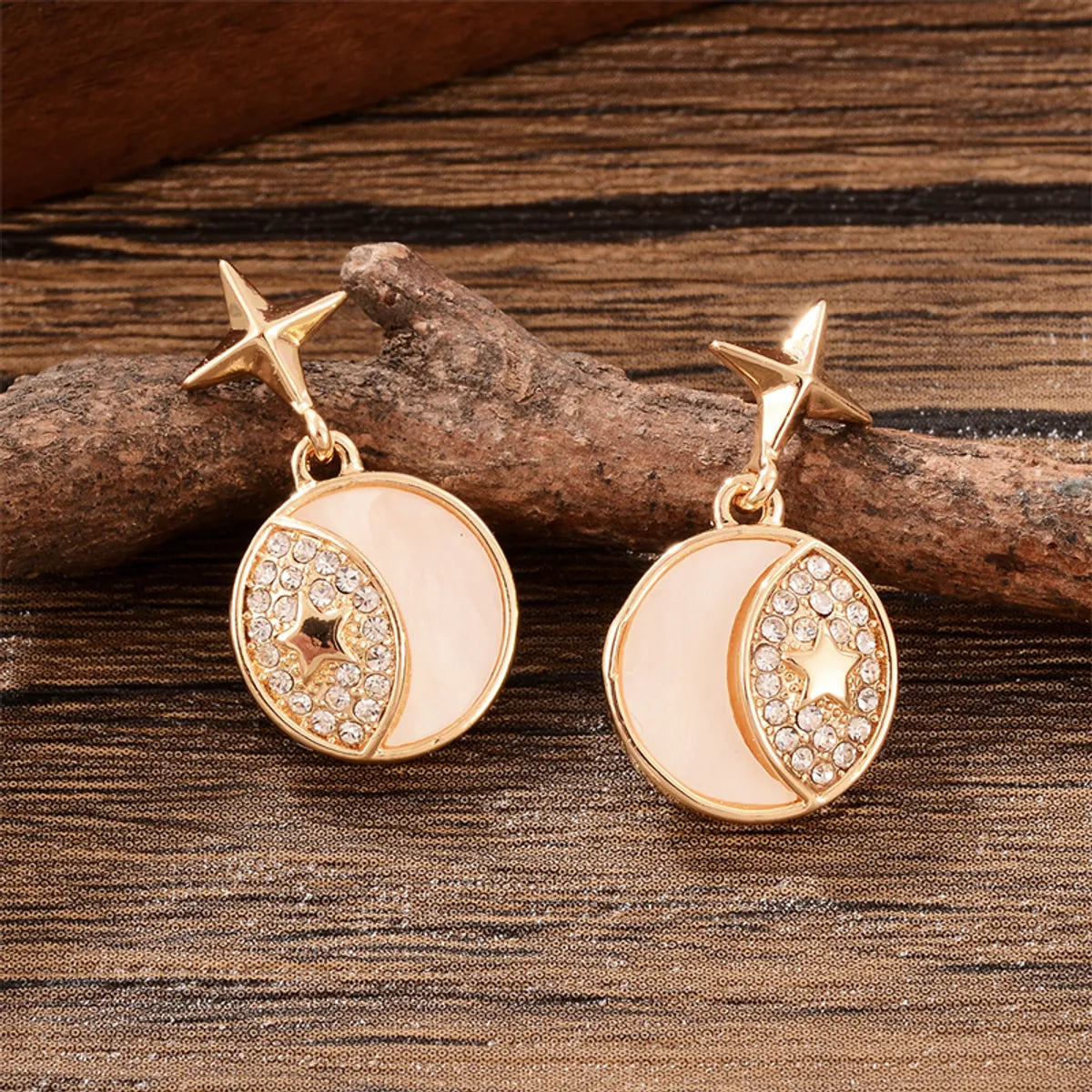 1 Pair Cute Clouds Rabbit Leaves Plating Inlay Copper Zircon 18k Gold Plated Drop Earrings