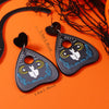 1 Pair Cute Devil'S Eye Moon Bat Arylic Drop Earrings