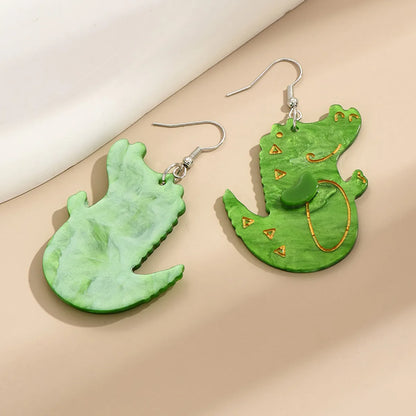 1 Pair Cute Dinosaur Arylic Drop Earrings