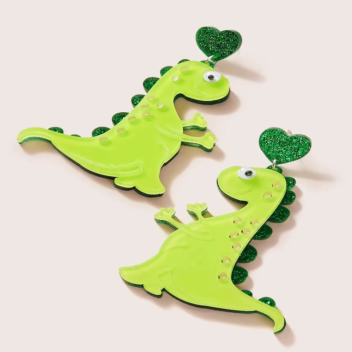 1 Pair Cute Dinosaur Arylic Women's Drop Earrings