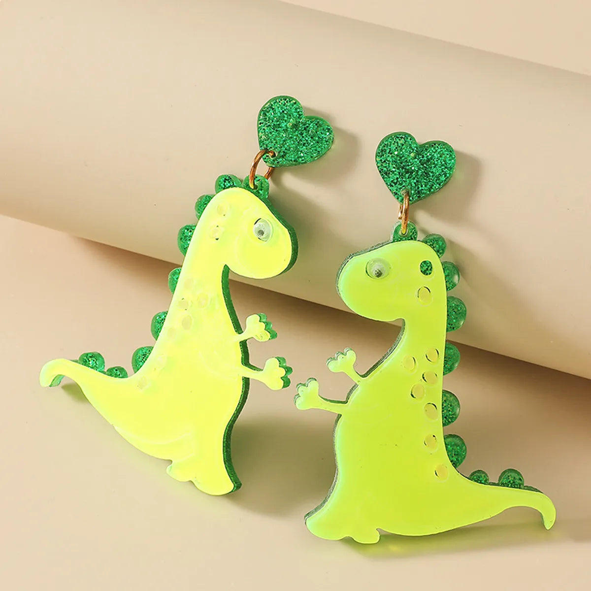 1 Pair Cute Dinosaur Arylic Women's Drop Earrings