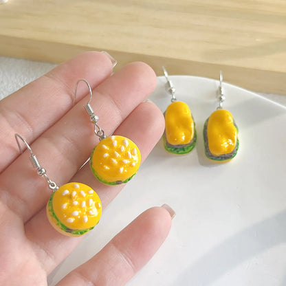 1 Pair Cute Food Resin Drop Earrings