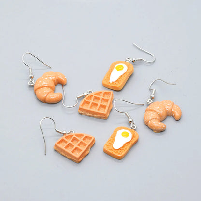 1 Pair Cute Food Resin Drop Earrings