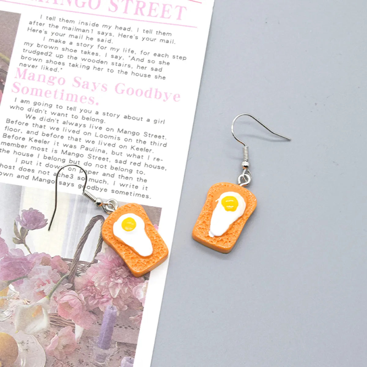 1 Pair Cute Food Resin Drop Earrings