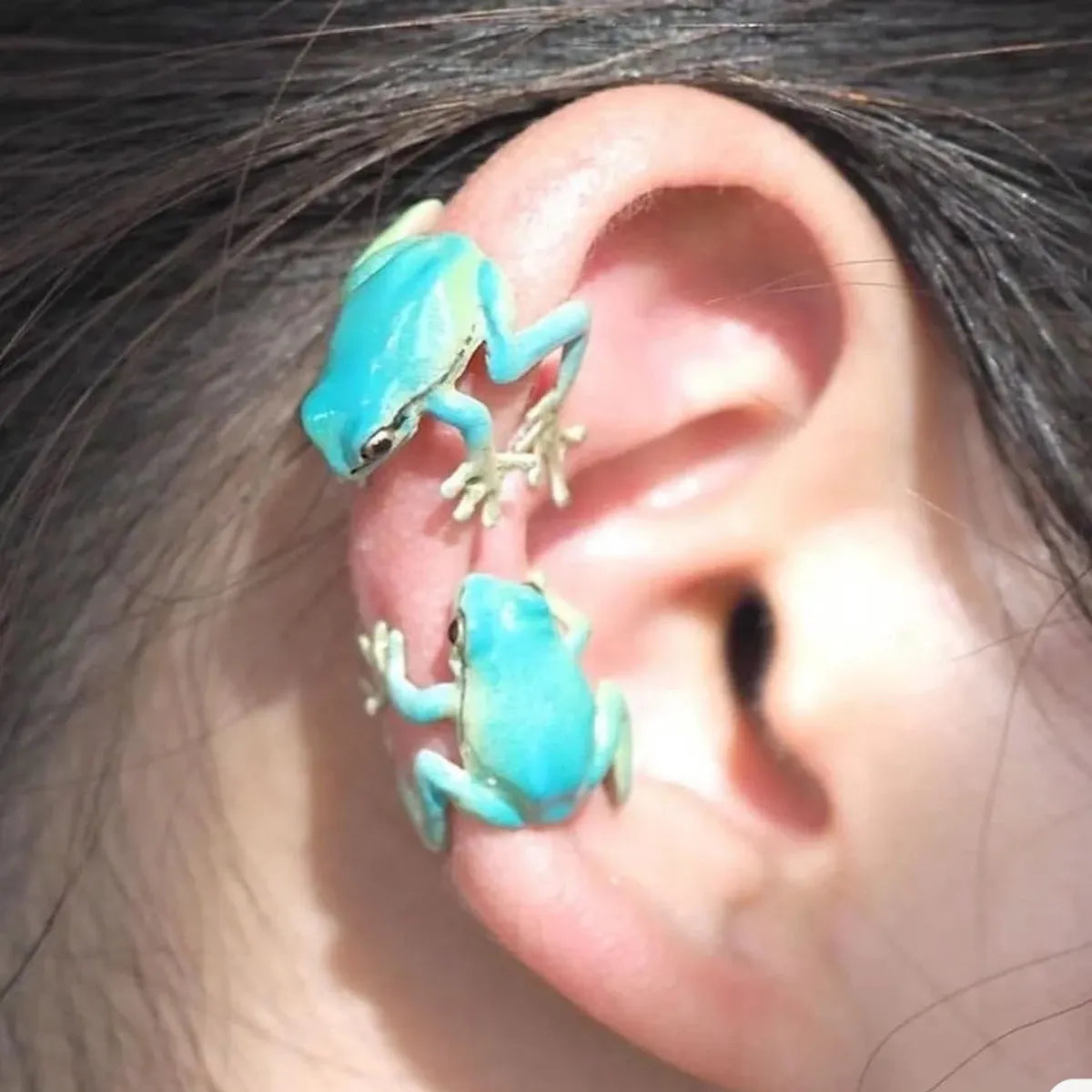 1 Pair Cute Frog Enamel Alloy Ear Studs