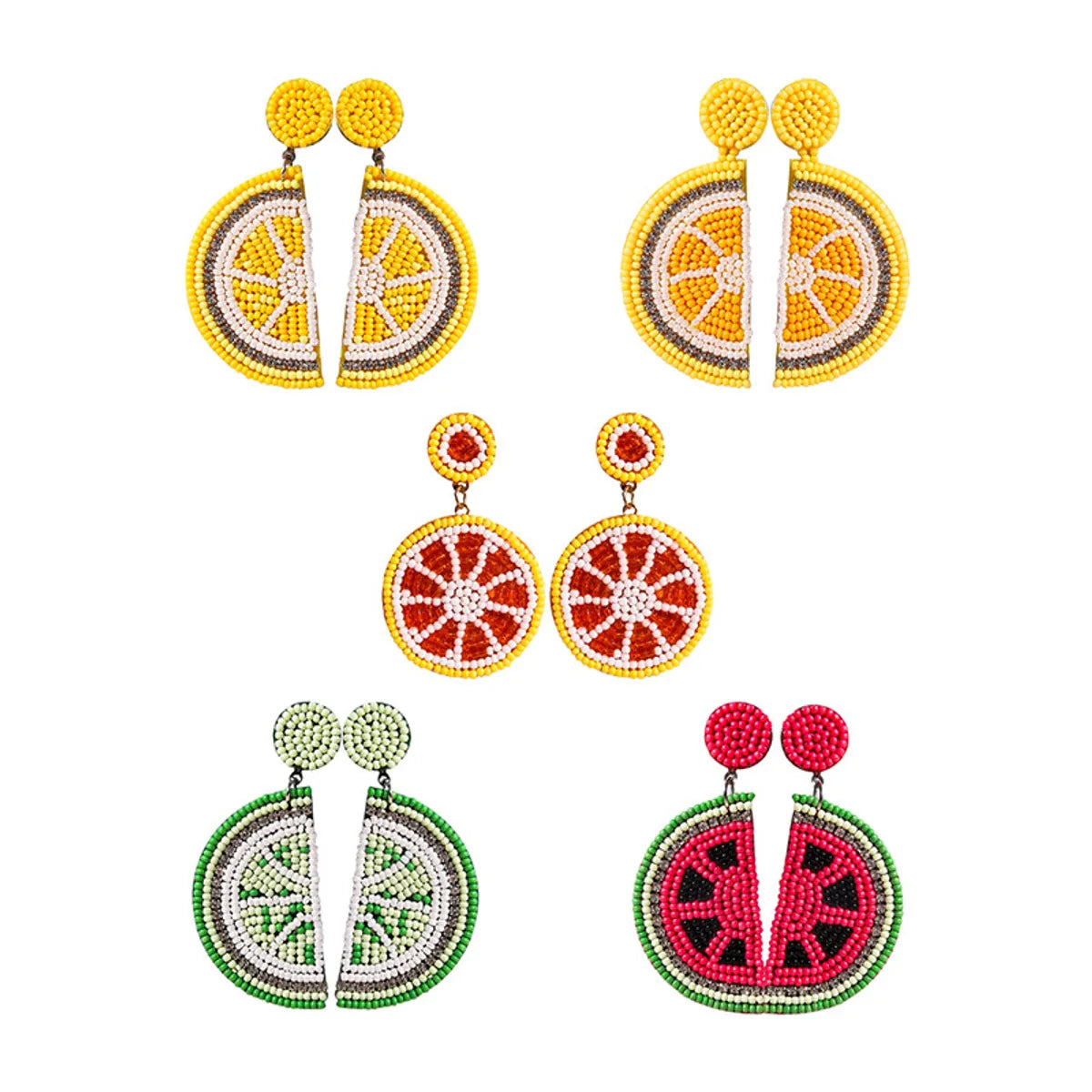 1 Pair Cute Fruit Arylic Drop Earrings