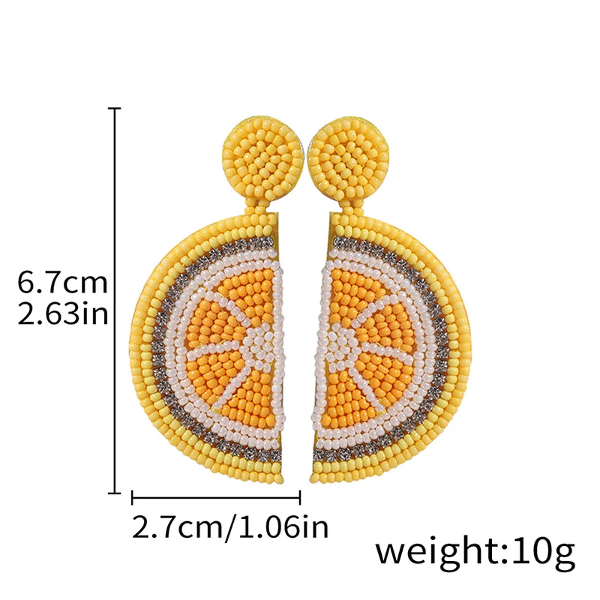 1 Pair Cute Fruit Arylic Drop Earrings