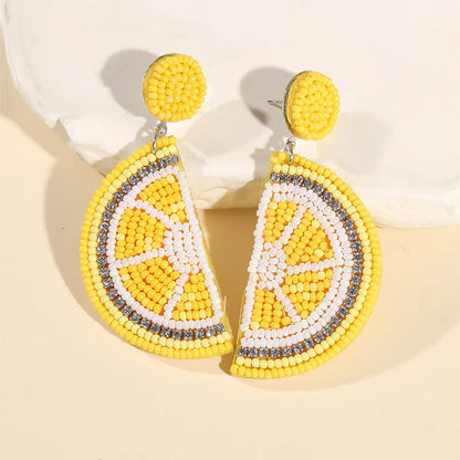 1 Pair Cute Fruit Arylic Drop Earrings