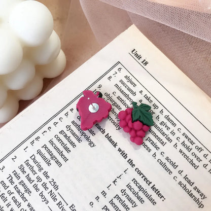 1 Pair Cute Fruit Resin Plating Women's Ear Studs