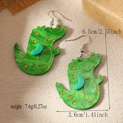 1 Pair Cute Funny Animal Arylic Drop Earrings