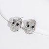 1 Pair Cute Funny Pumpkin Bat Skull Alloy Drop Earrings