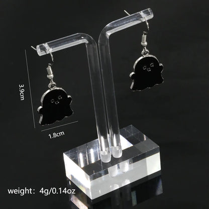 1 Pair Cute Funny Simple Style Ghost Plating Alloy Iron Drop Earrings