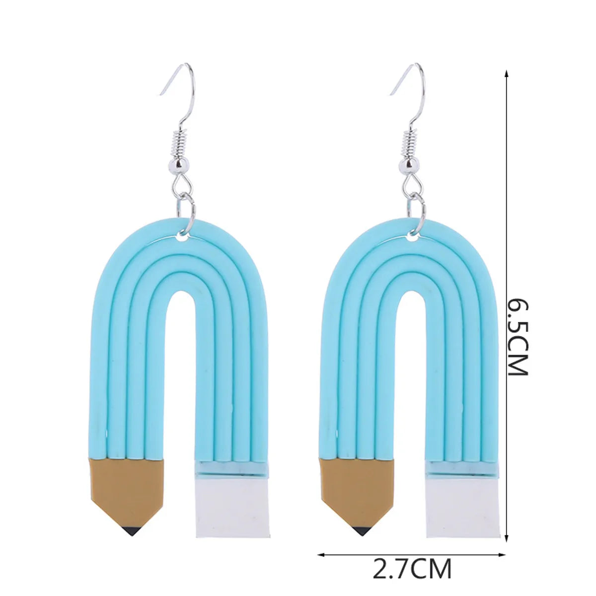 1 Pair Cute Geometric Soft Clay Irregular Women's Earrings