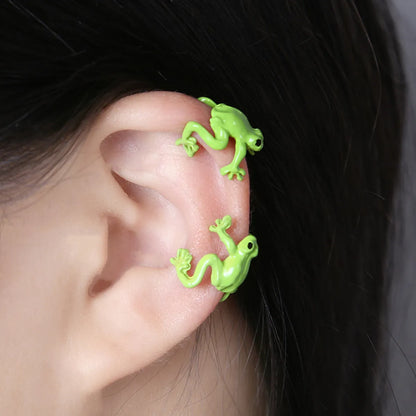 1 Pair Cute IG Style Frog Zinc Alloy Ear Cuffs