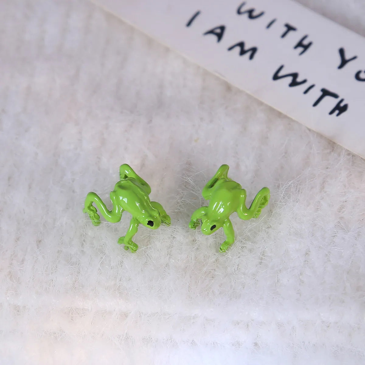 1 Pair Cute IG Style Frog Zinc Alloy Ear Cuffs