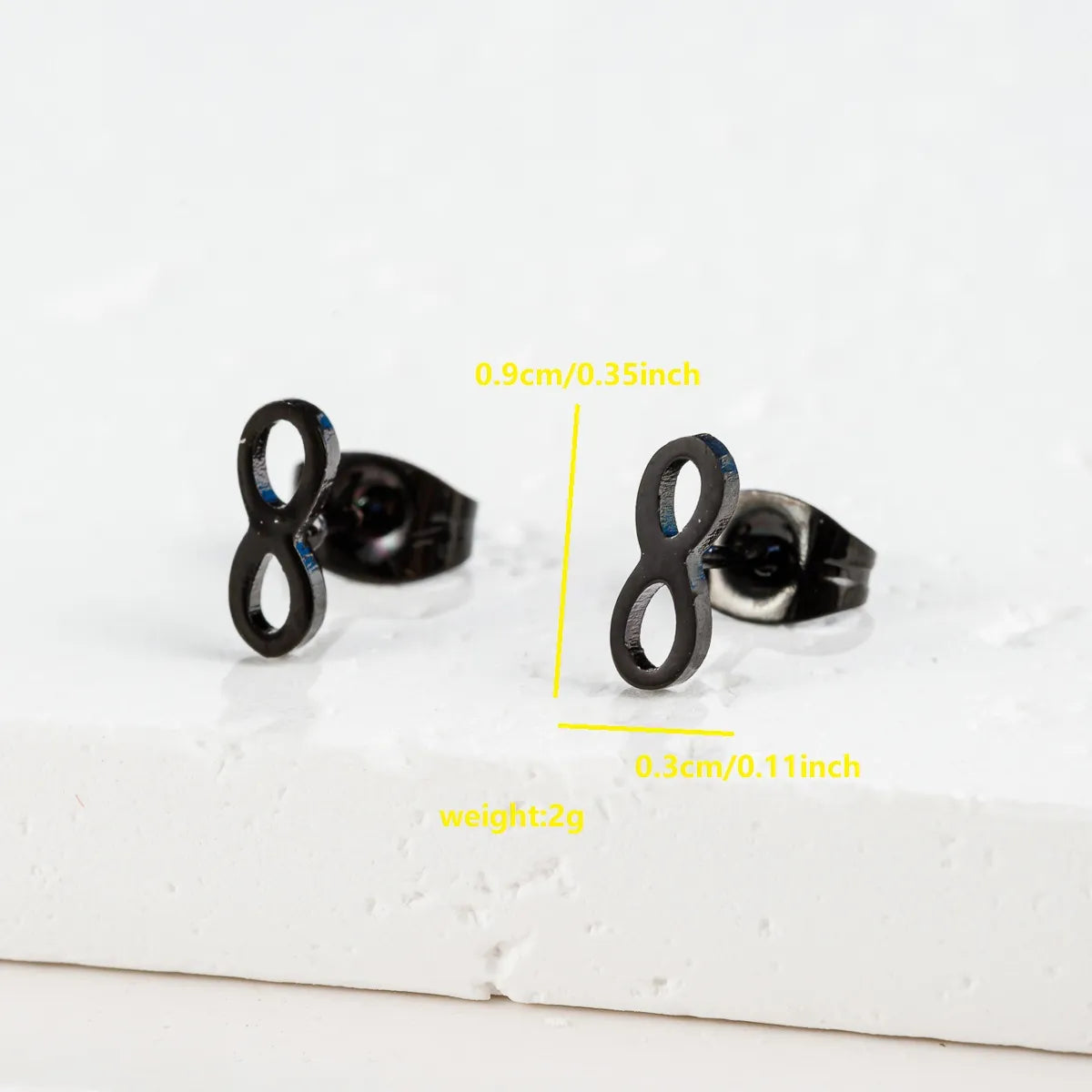 1 Pair Cute Japanese Style Cross Heart Shape Butterfly Hollow Out 304 Stainless Steel 18K Gold Plated Ear Studs