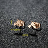 1 Pair Cute Japanese Style Cross Heart Shape Butterfly Hollow Out 304 Stainless Steel 18K Gold Plated Ear Studs