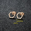 1 Pair Cute Japanese Style Cross Heart Shape Butterfly Hollow Out 304 Stainless Steel 18K Gold Plated Ear Studs