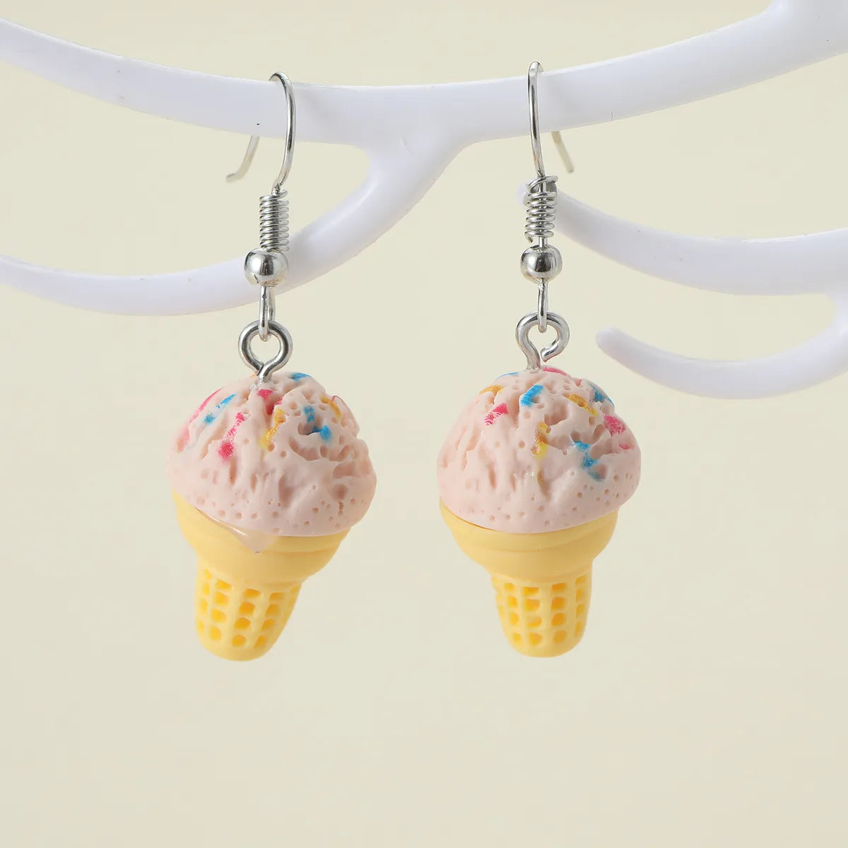 1 Pair Cute Lady Modern Style Ice Cream Zinc Alloy Drop Earrings