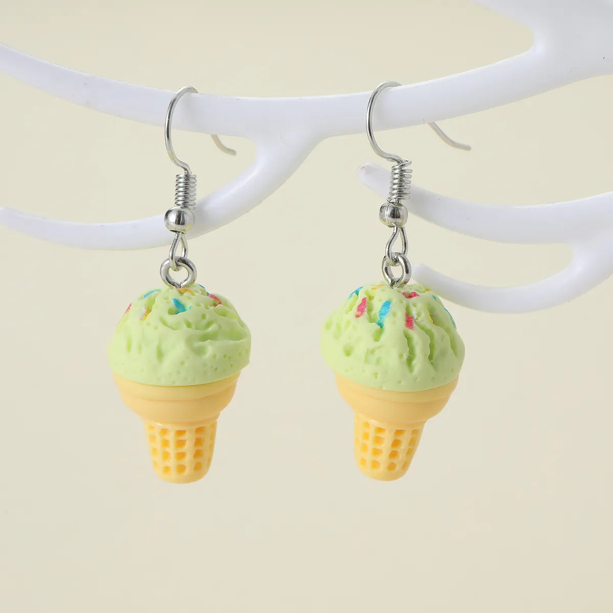 1 Pair Cute Lady Modern Style Ice Cream Zinc Alloy Drop Earrings