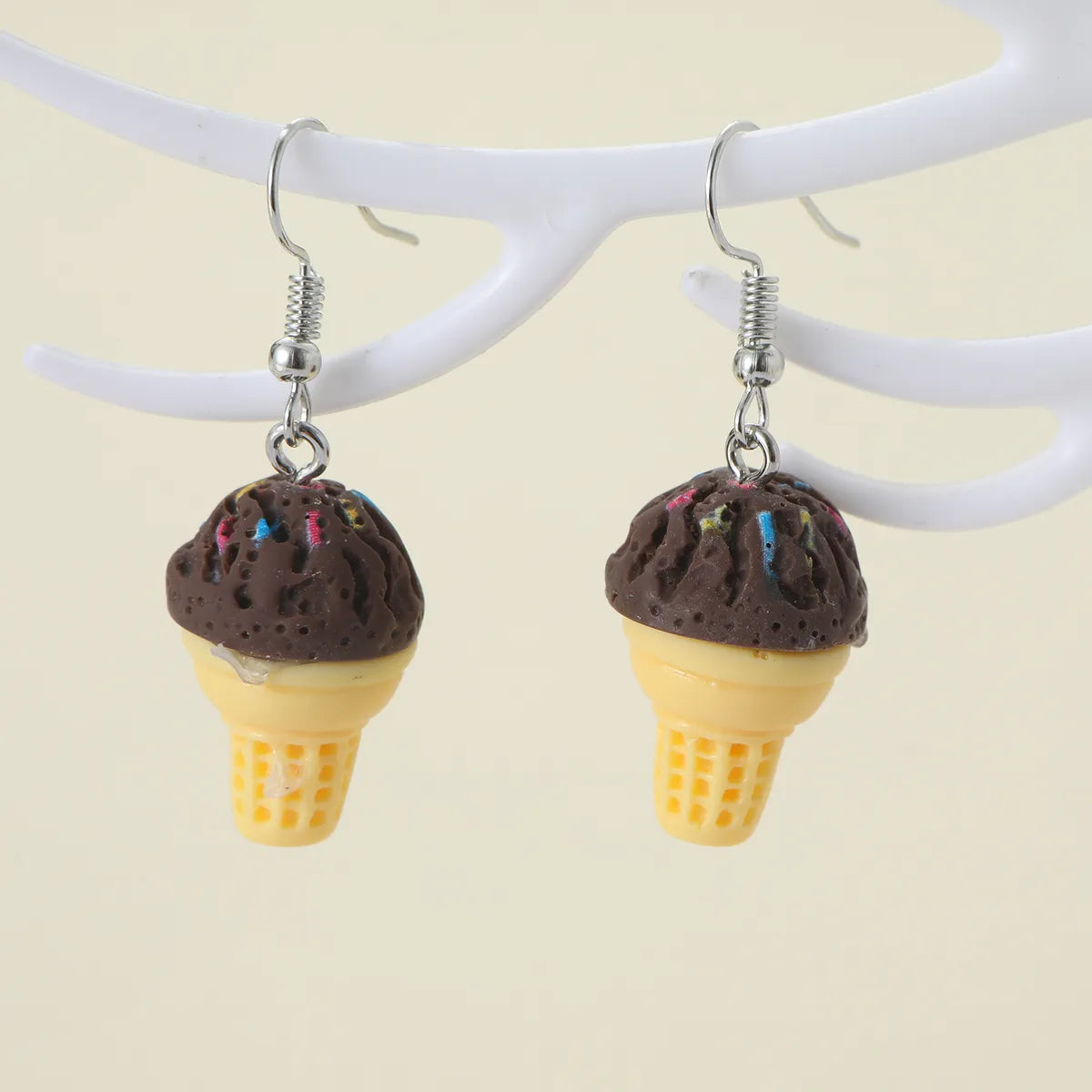 1 Pair Cute Lady Modern Style Ice Cream Zinc Alloy Drop Earrings