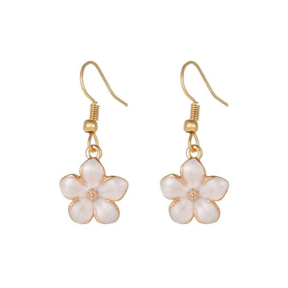 1 Pair Cute Lady Sweet Daisy Plating Copper Drop Earrings