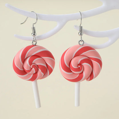 1 Pair Cute Lady Sweet Geometric Candy Zinc Alloy Drop Earrings