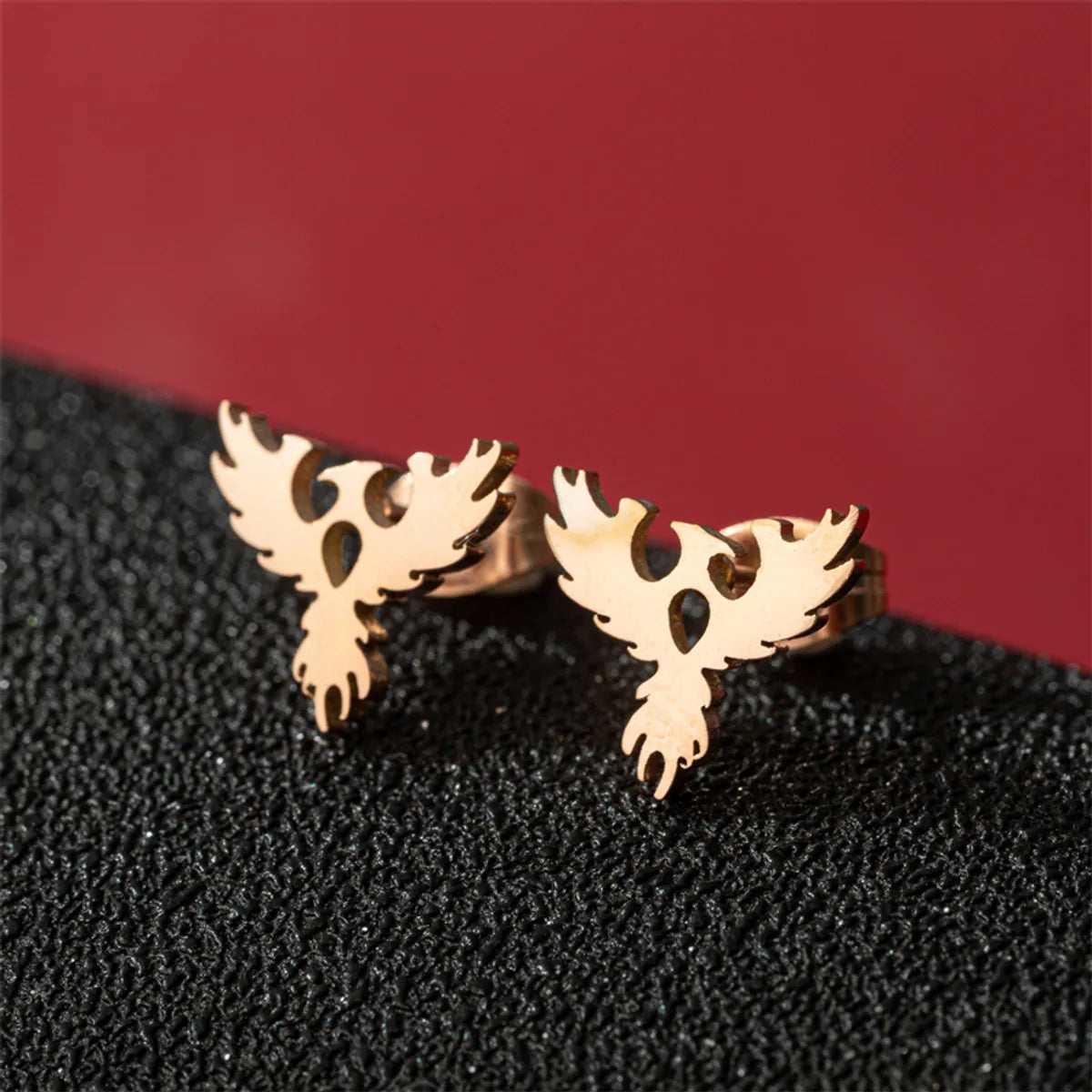 1 Pair Cute Modern Style Sweet Cat Tiger Spider Polishing Plating 304 Stainless Steel 18K Gold Plated Ear Studs