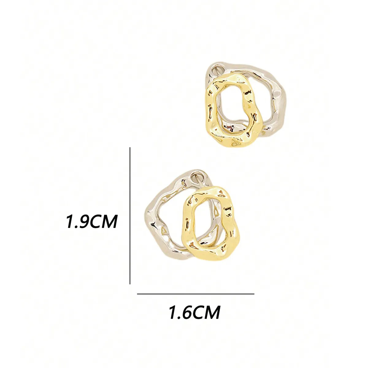 1 Pair Cute Modern Style Sweet Geometric Alloy Ear Studs