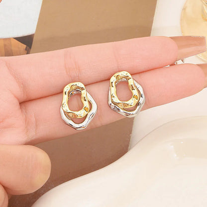 1 Pair Cute Modern Style Sweet Geometric Alloy Ear Studs