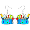 1 Pair Cute Novelty Earth Instrument Microscope Pencil Arylic Drop Earrings