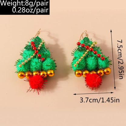 1 Pair Cute Santa Claus Zinc Alloy Drop Earrings