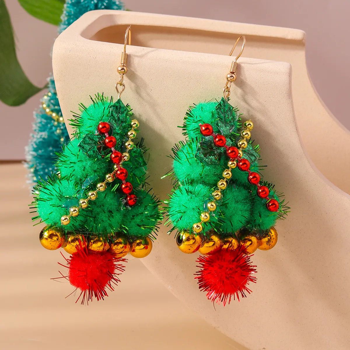 1 Pair Cute Santa Claus Zinc Alloy Drop Earrings