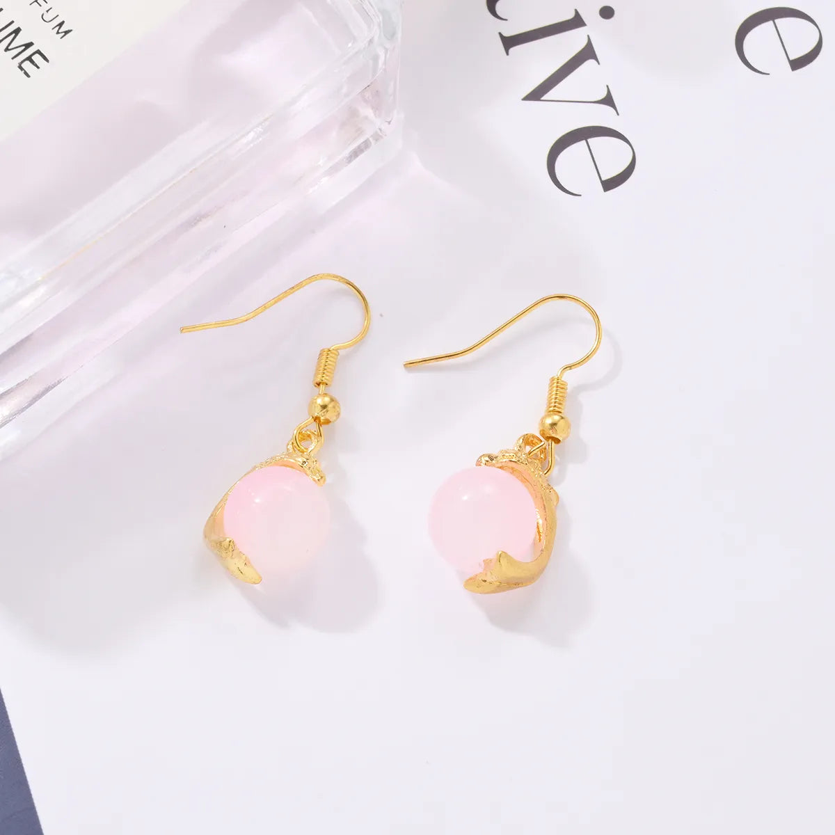 1 Pair Cute Shiny Animal Asymmetrical Alloy Drop Earrings